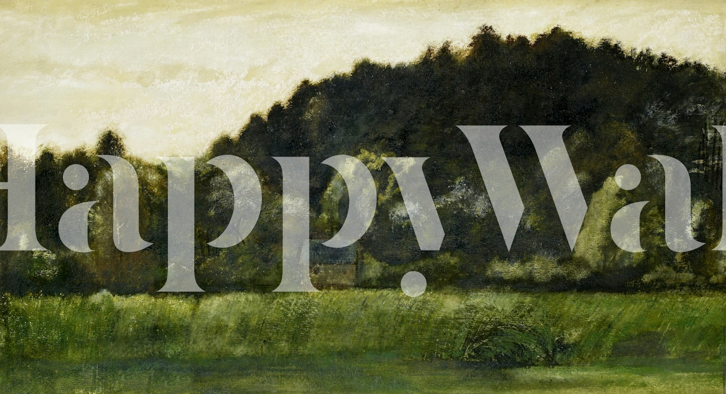 Tapeta Enchanted Green Scenery w pokoju