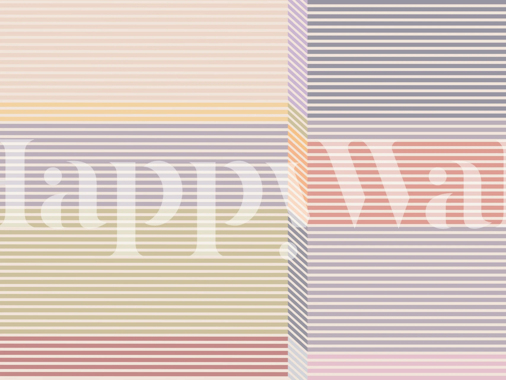 Bauhaus pastel stripes tapeta v pokoji