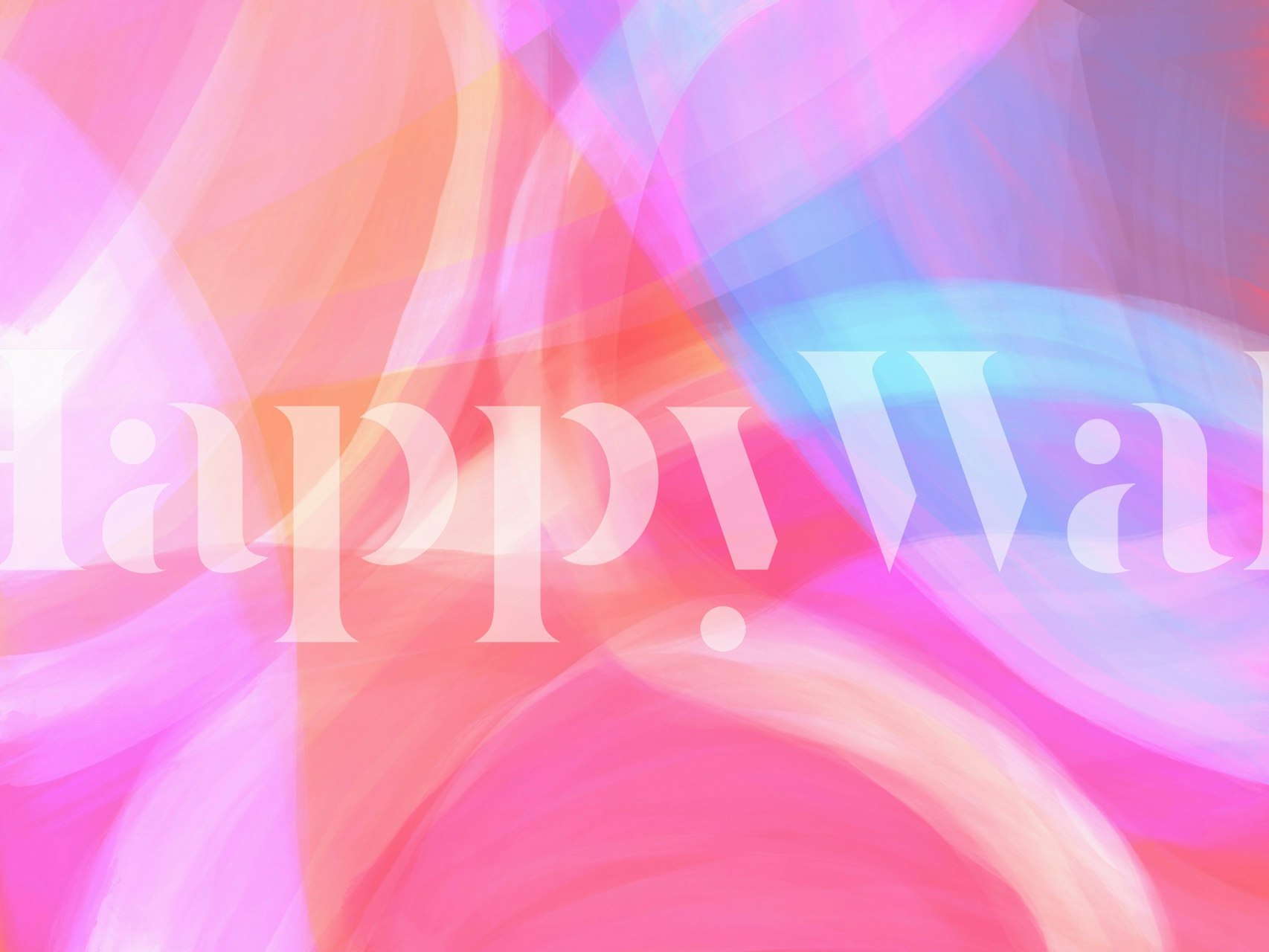 Color Swirls 1H wallpaper in a room