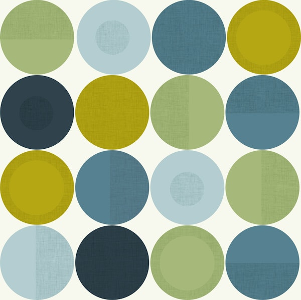 Green Geometric Dots