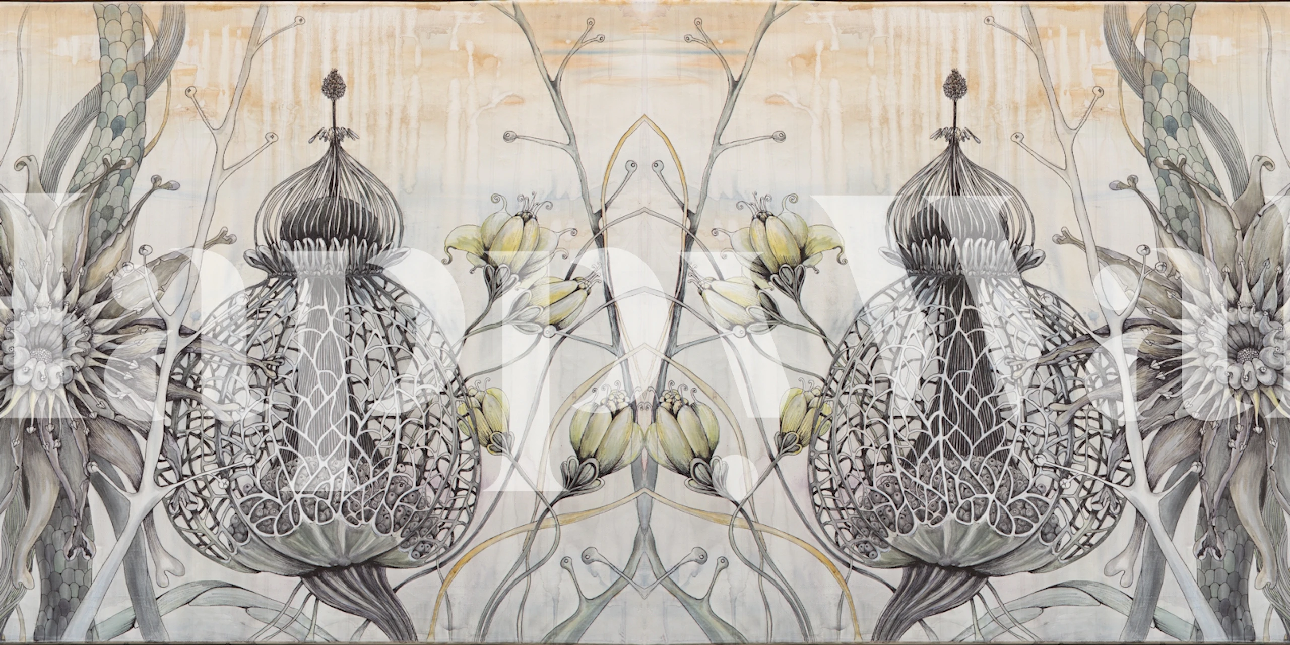 Papel pintado Better together 2 mostrado en una habitación