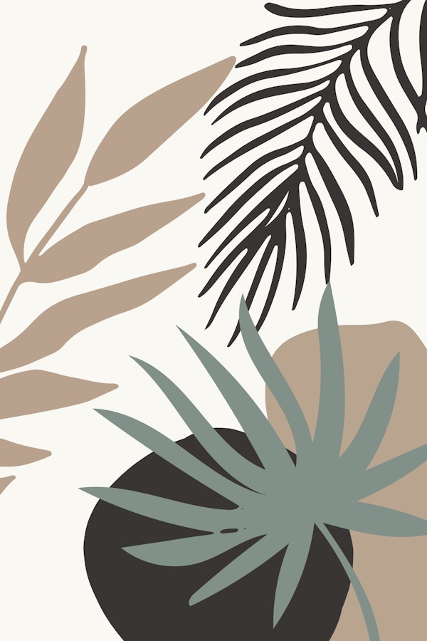 Abstract Modern Leaves