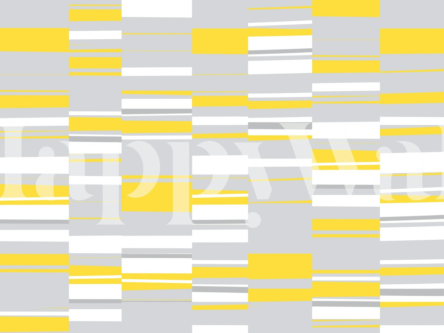 Gul grå hvit Mosaic Rectangles tapet