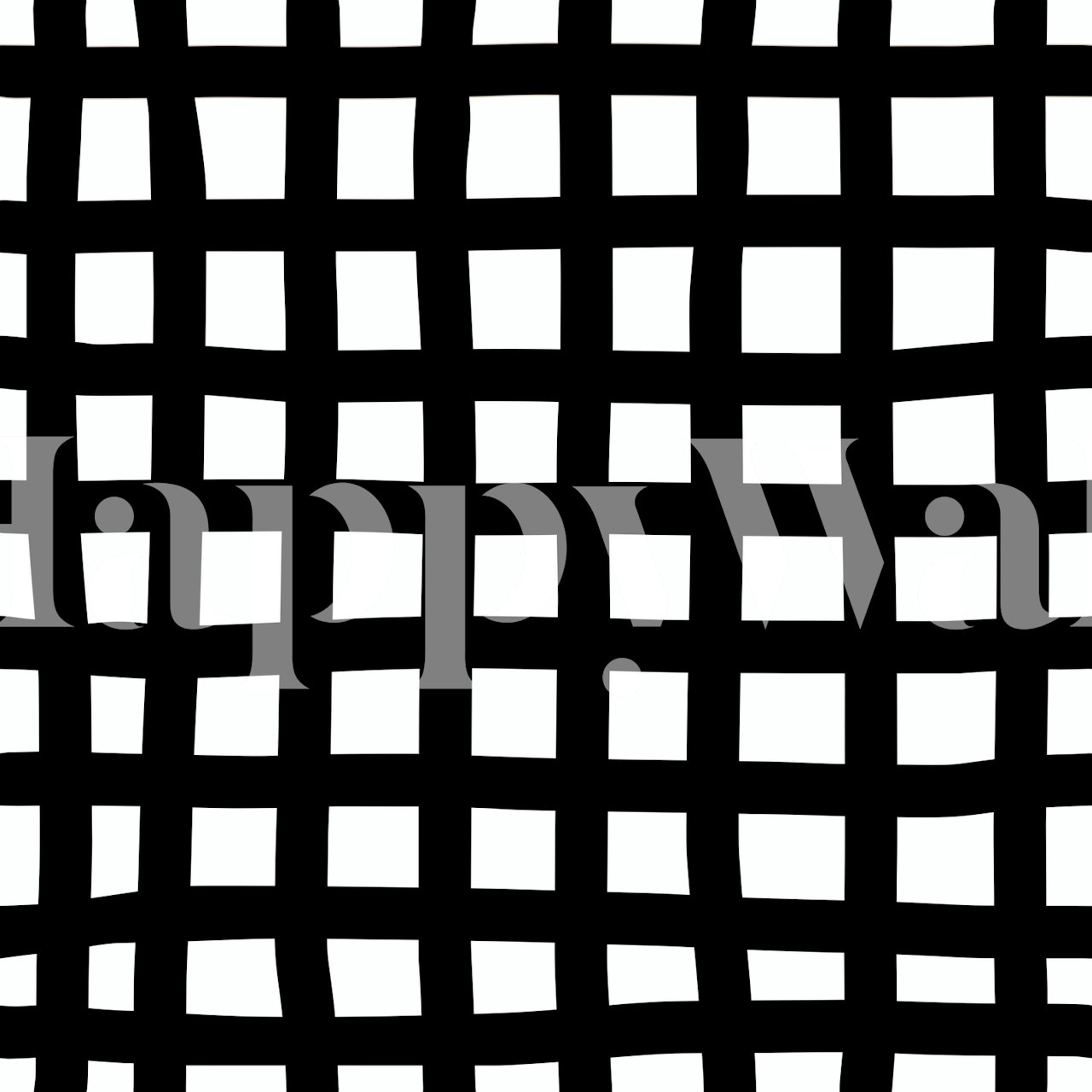 Black and white check pattern wallpaper