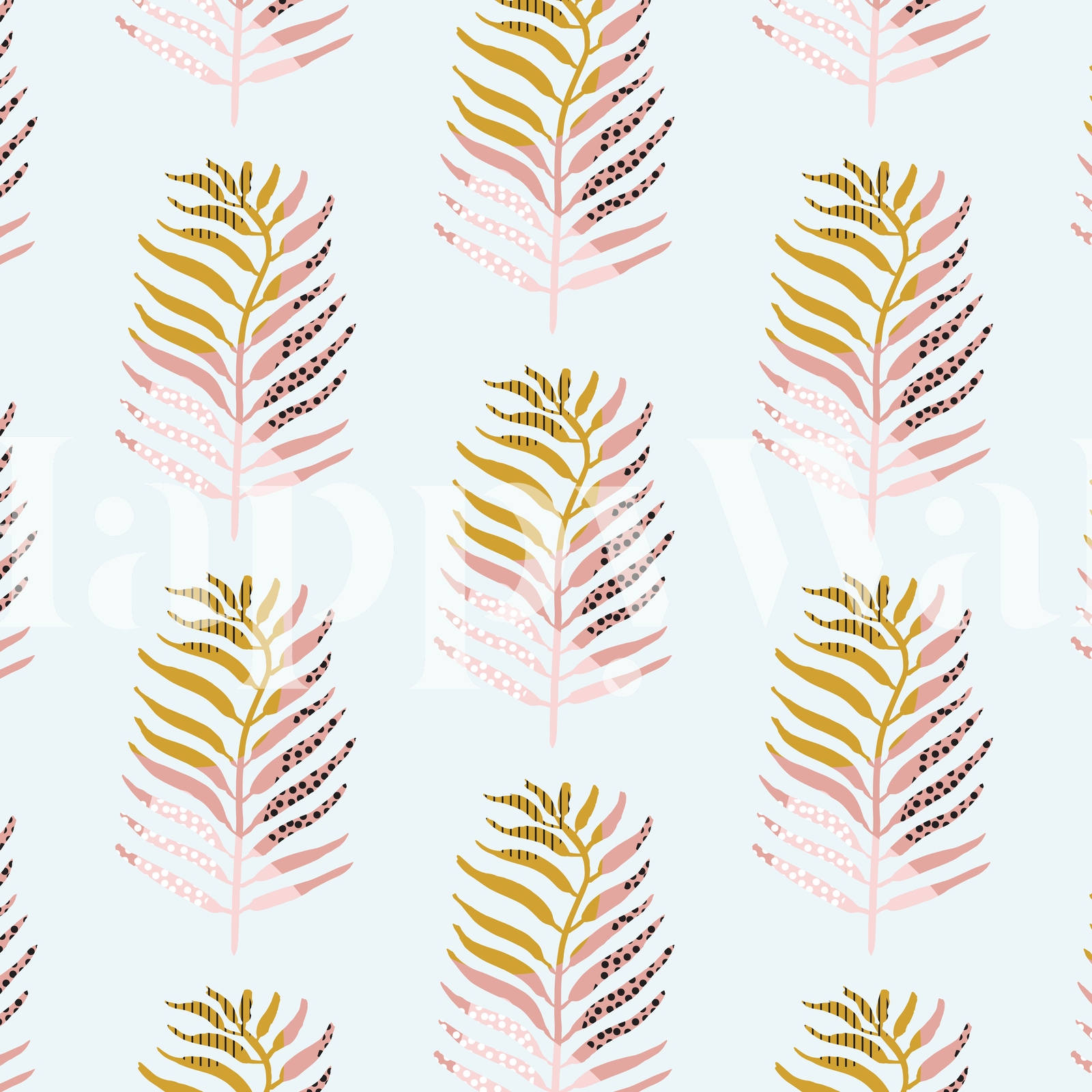 Graphic Leaf Wallpaper Buy Online Happywall