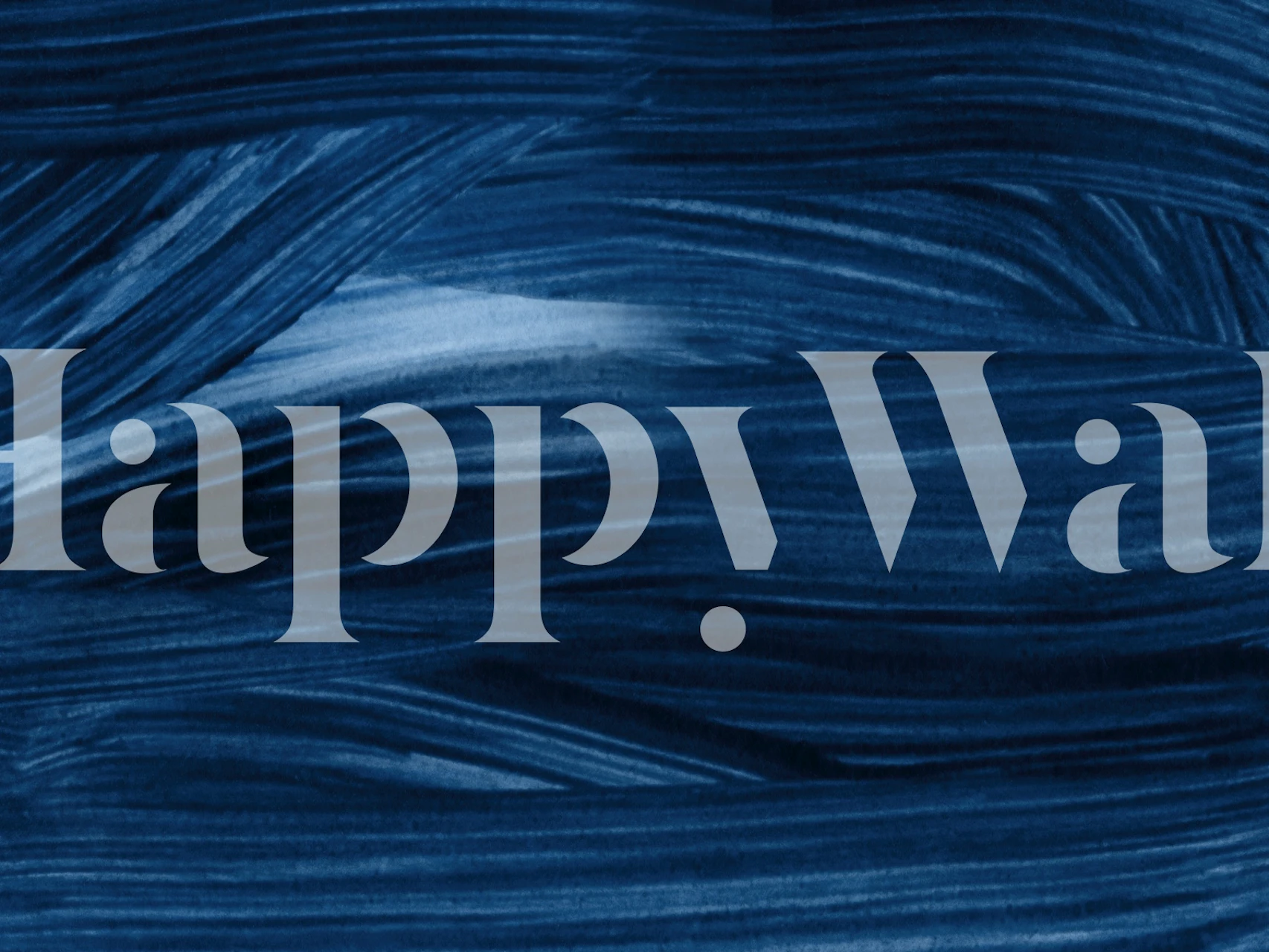 Just Indigo 7H brushstroke wallpaper i et rum