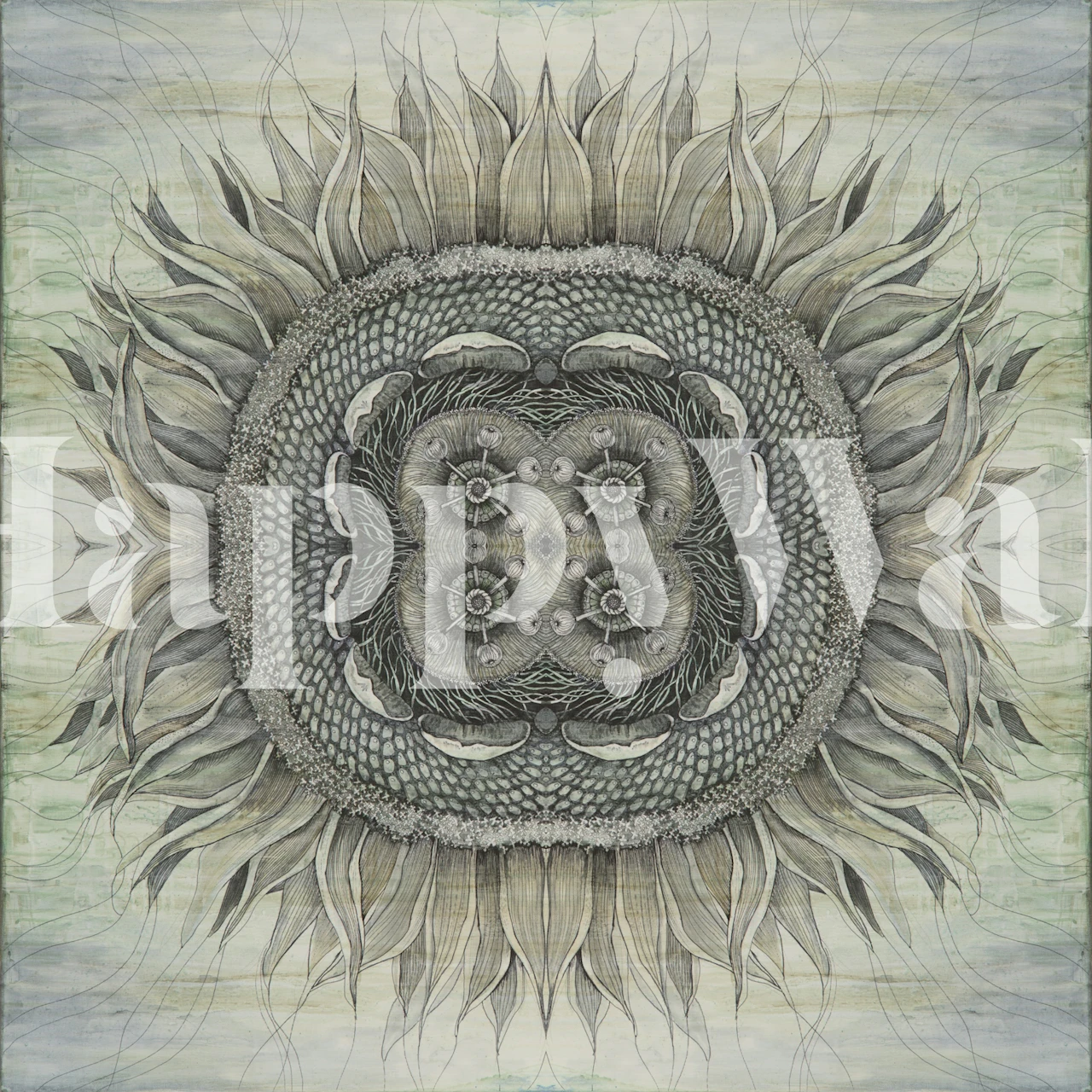 Tapeta Sun-Kissed Sunflower Harmony v pokoji