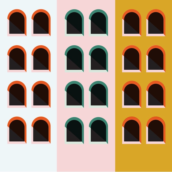 Window pattern wallpaper