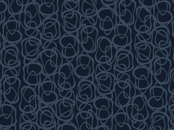 Interlocking Dark Blue Line Shapes