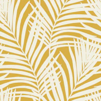 Coastal Palm Leaves - Mustard Yellow 1 tapet