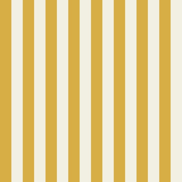Mustard Yellow and Beige Medium Stripes