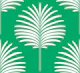 Palm Leaves - Jade Green and White 1