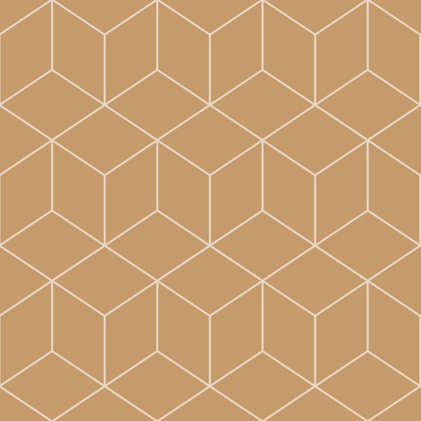 Amber Cube Pattern