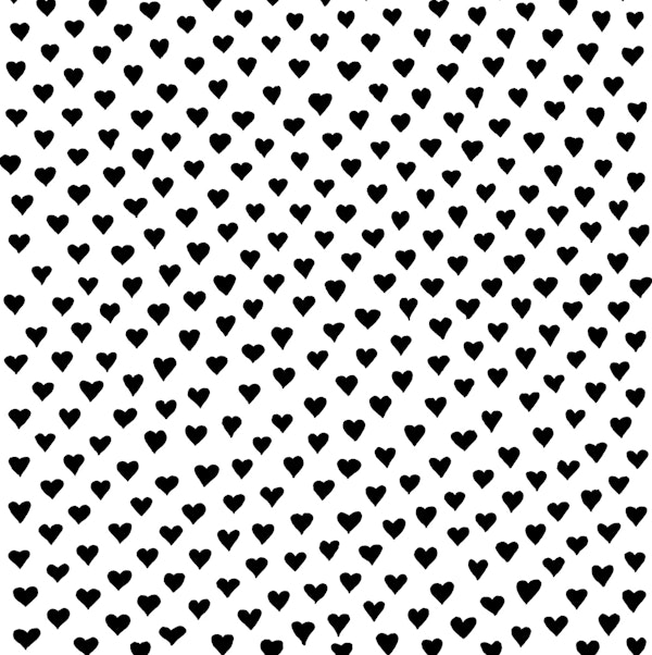 Heart pattern BW