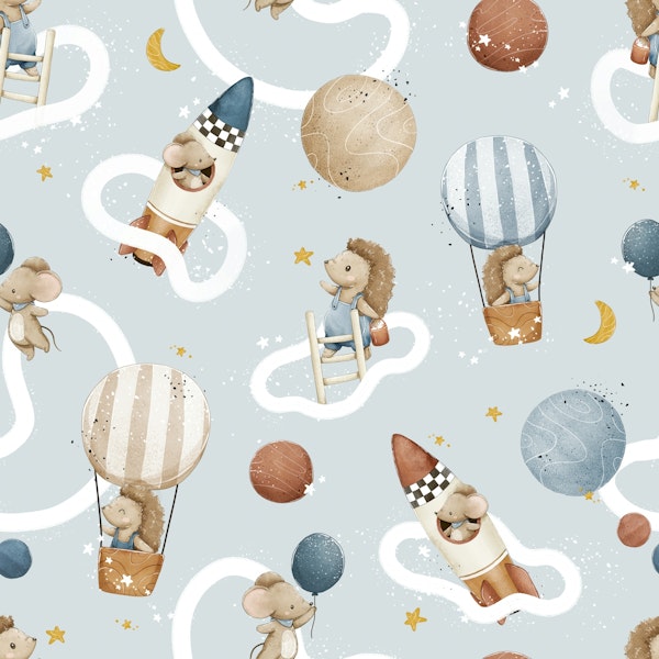 Cuteness Beyond Gravity - large blue