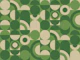 Bauhaus Rainbows Geometric Circles - Green