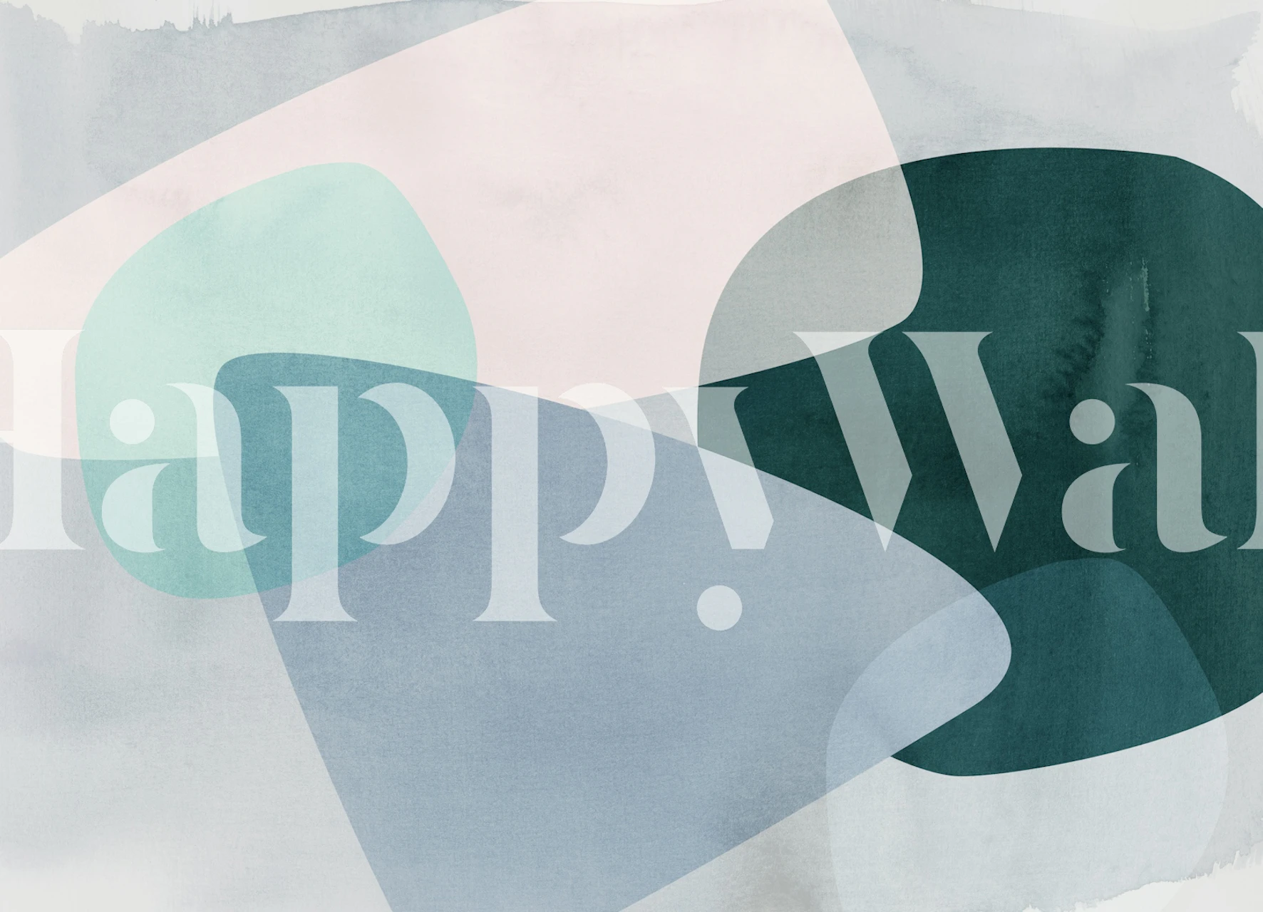 Pastel abstract geometric shapes in soft colors wallpaper