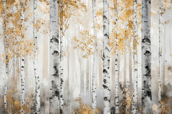 Golden Birch Forest