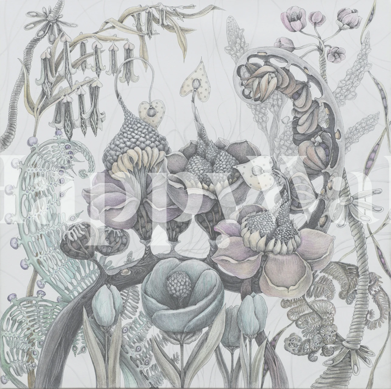 Fantasy Magnolia Wonderland tapetti huoneessa