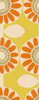 Retro Scandi Sunshine Floral - Orange Yellow tapety