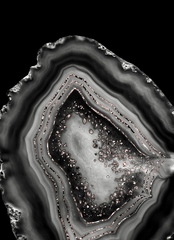 Agate Rose Gold Glitter 6