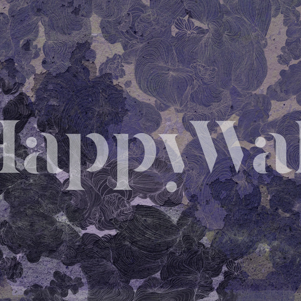 Whimsical Midnight Garden wallpaper in a room