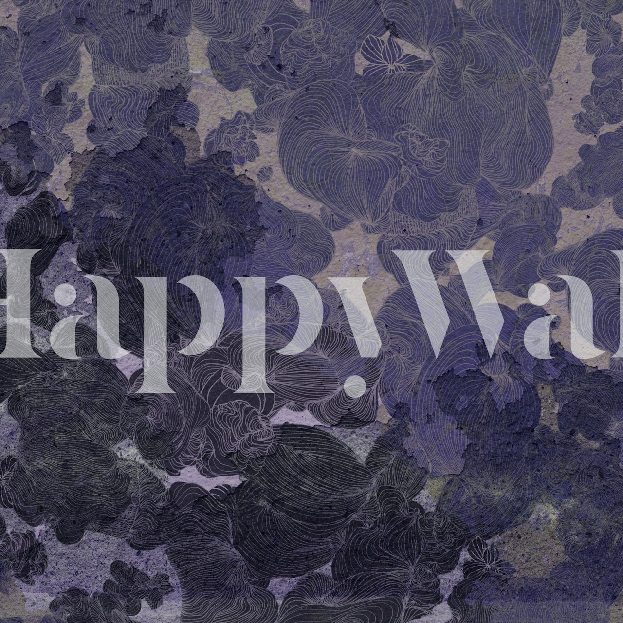 Whimsical Midnight Garden wallpaper in a room