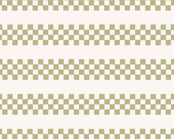 Checkered Stripes Willow Green Beige