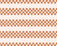 Checkered Stripes Boho Brown tapete