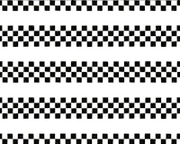 Checkered Stripes Black and White behang