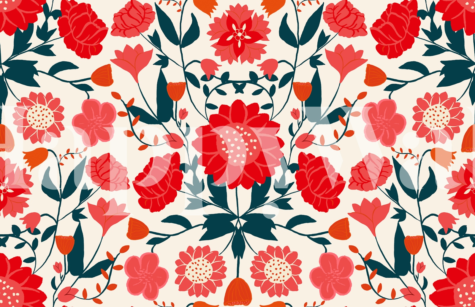 Cupid's Garden - Flower Wallpaper