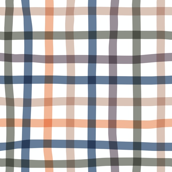 Wonky Check Mixed Colours