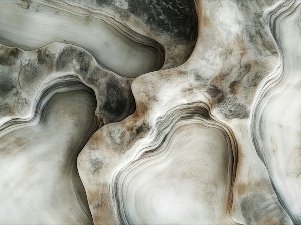 Calm Organic Shapes Stoned Driftwood