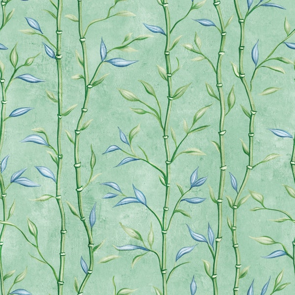 Bamboo Song Painting Teal