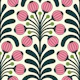 Retro Poppy Fantasy in Pink - L