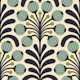Retro Poppy Fantasy in Green - L