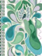 Paisley Peacock Elegance • teal blue green