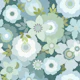 Retro Floral - Pastel Blue & Green