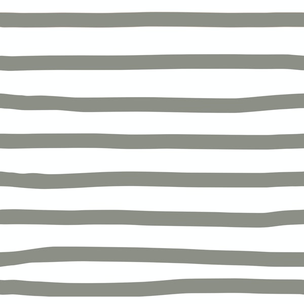 Wonky Stripes Green and White