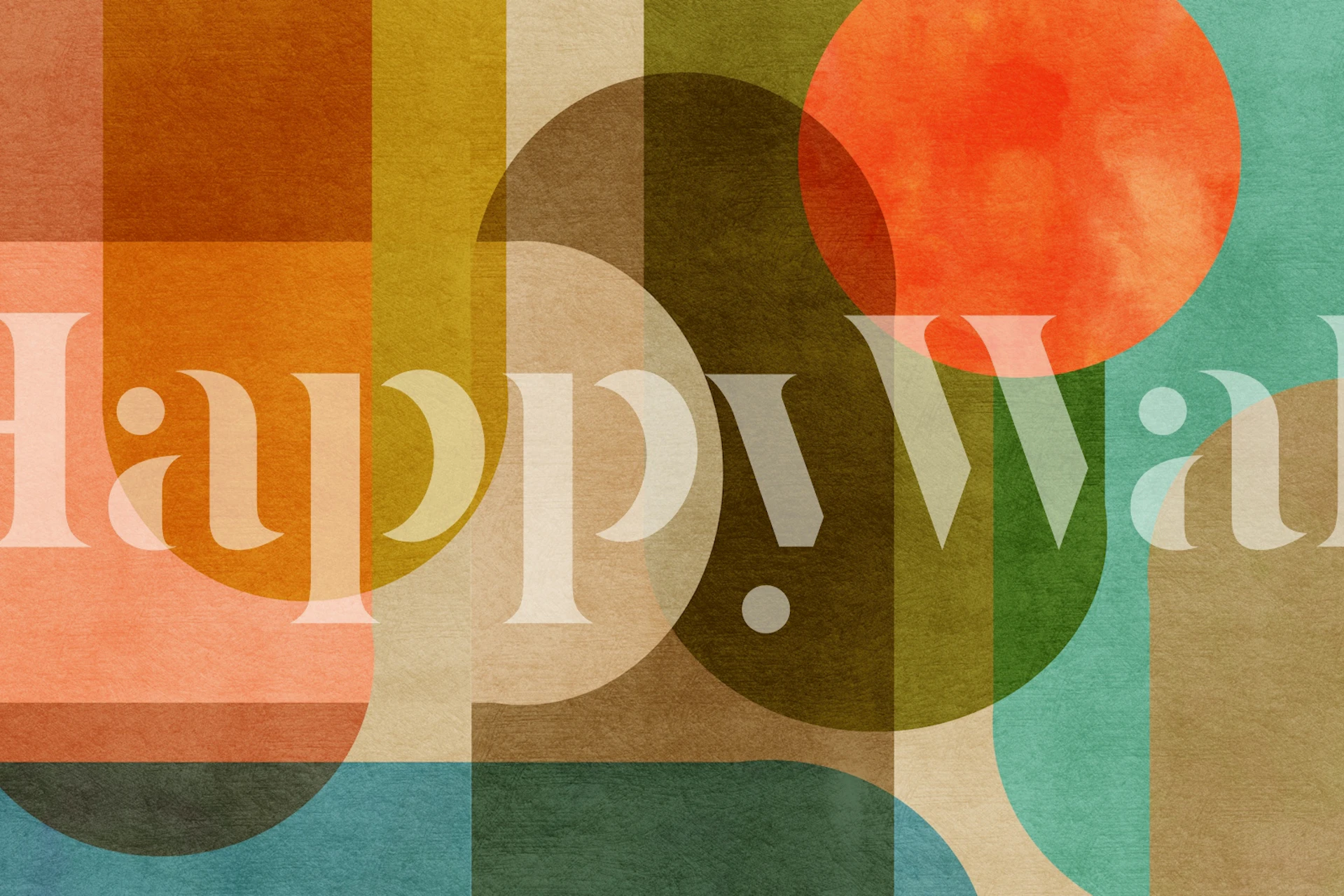 Dynamic Shape Ensemble Tapete in einem Raum