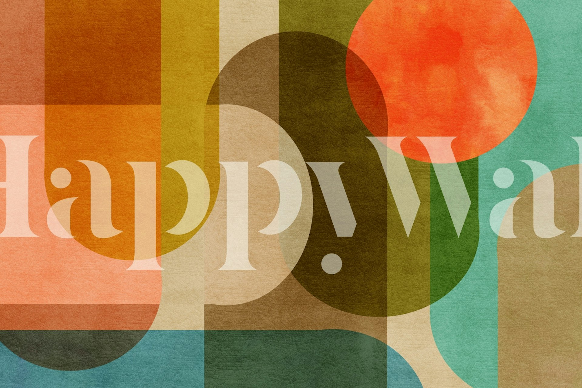 Dynamic Shape Ensemble tapetti huoneessa