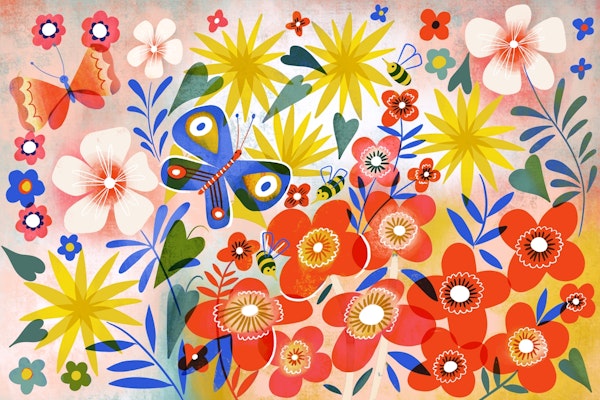 big butterfly garden