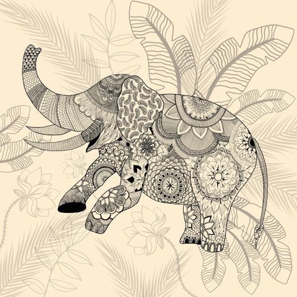 Boho Elephant Jungle