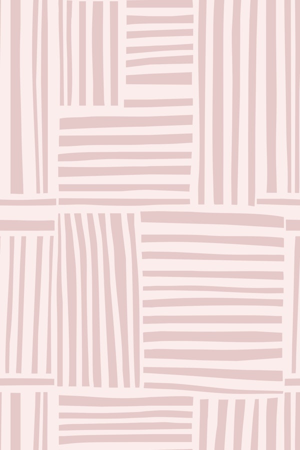Soft Linear Grids Blush Pink