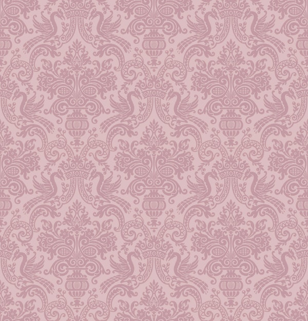 Blush Vintage Damask Elegant Grandeur