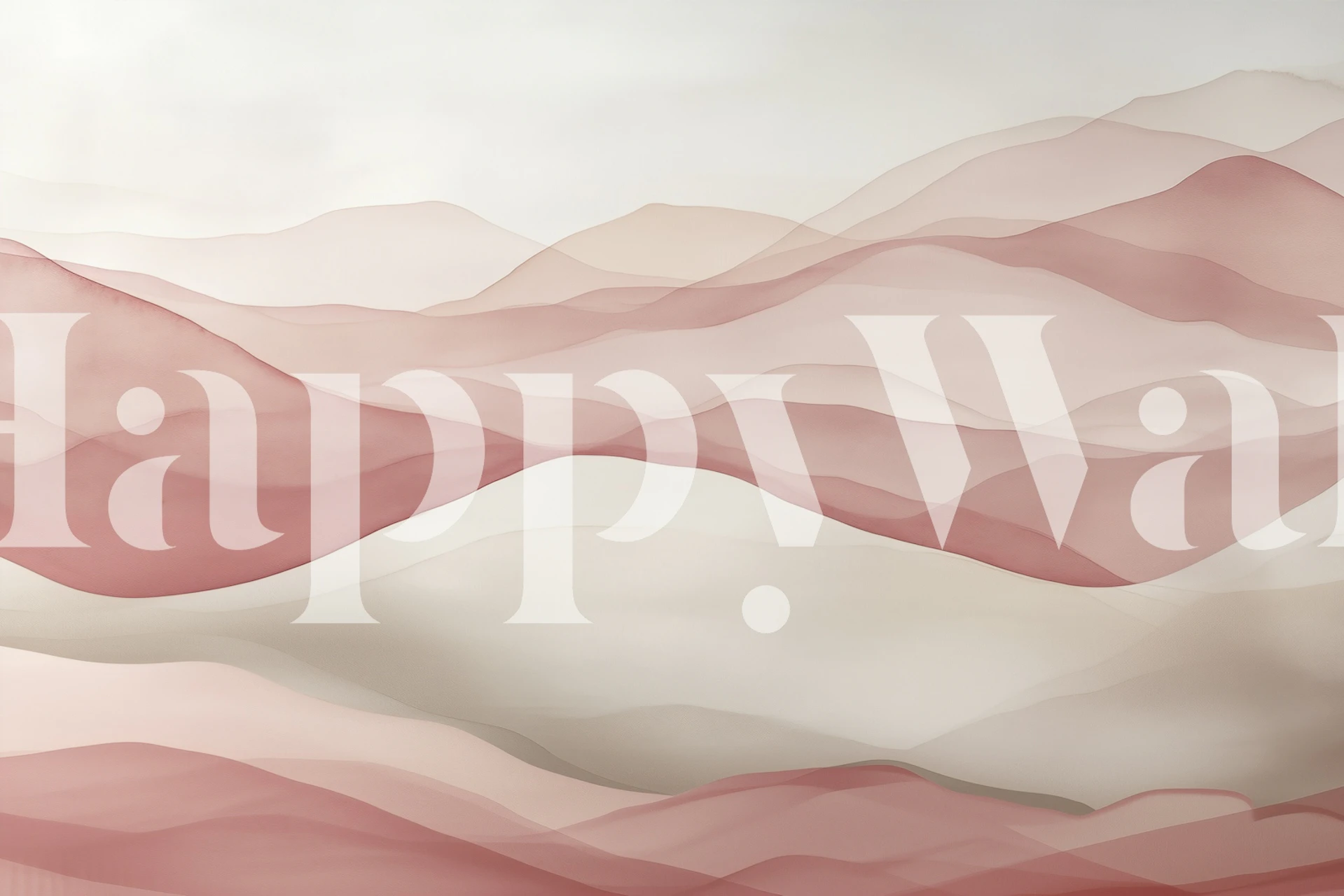 Gentle Waves of Rose tapeta w pokoju