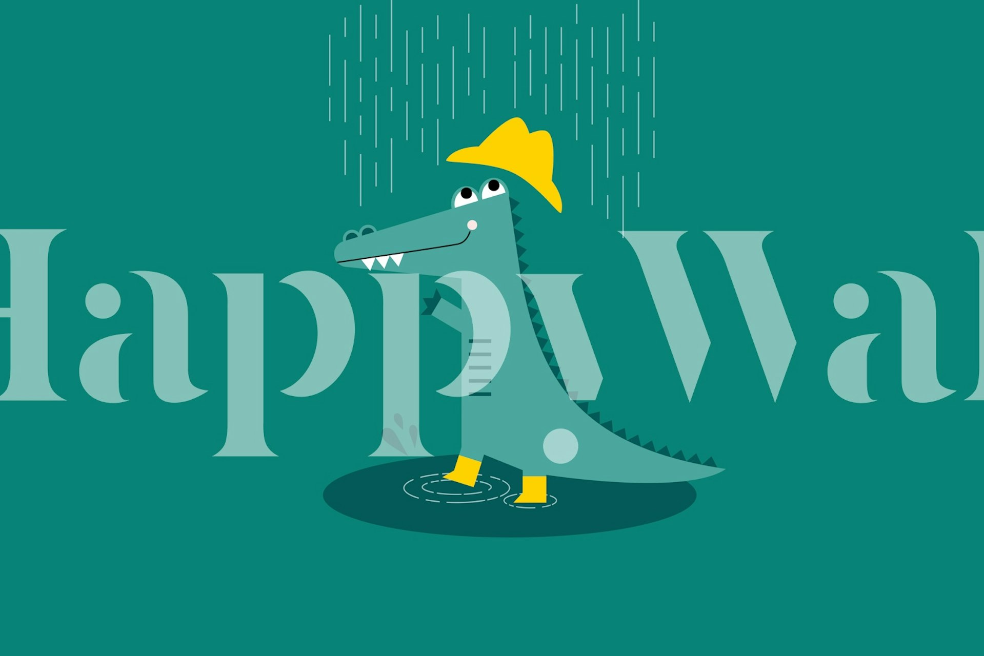 Stay wild crocodile wallpaper in a room