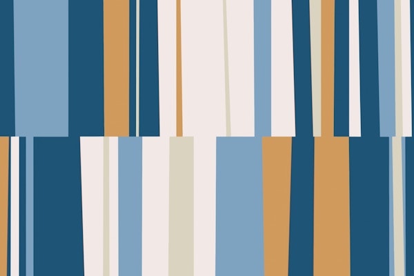 Mosaic Blue H3 | Organic Geometric Abstract