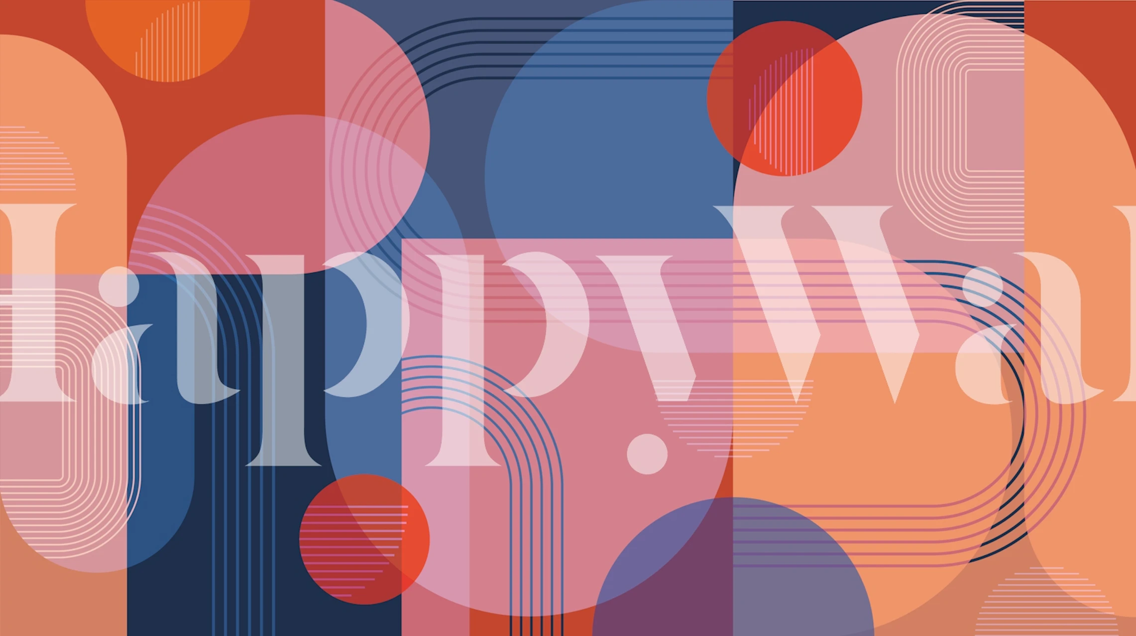 Bold Retro Geometric wallpaper in a stylish room