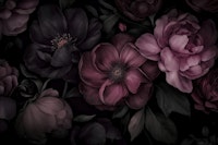 Opulent Gothic Garden Grandeur Dark Mauve behang